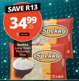 Checkers Spekko Long Grain Parboiled Rice offer