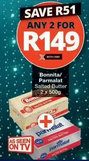 Checkers Bonnita/Parmalat Salted Butter offer