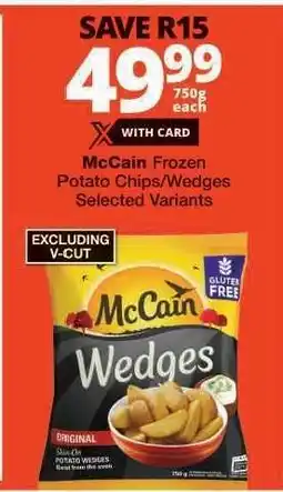 Checkers McCain Frozen Potato Chips/Wedges offer