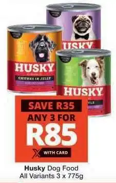 Checkers Husky Dog Food offer