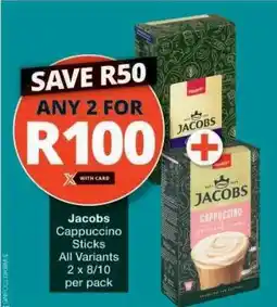 Checkers Jacobs Cappuccino Sticks offer
