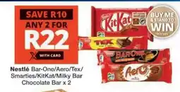 Checkers NESTLE CHOCOLATE BARS offer