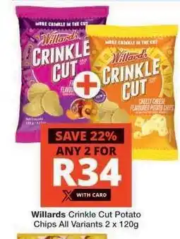 Checkers Willards Crinkle Cut Potato Chips offer