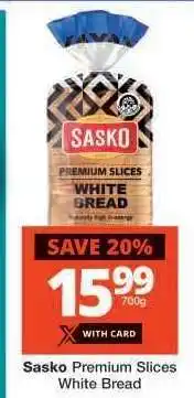 Checkers Sasko Premium Slices White Bread offer