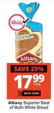 Checkers Albany Superior Best of Both White Bread offer