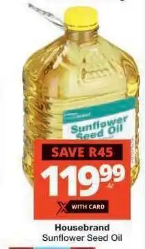 Checkers Housebrand Sunflower Seed Oil offer