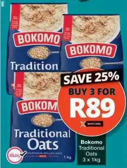Checkers BOKOMO Traditional Oats offer