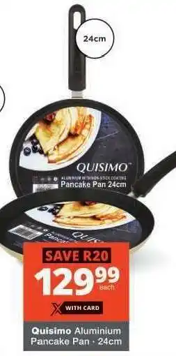 Checkers Quisimo Aluminium Pancake Pan - 24cm offer