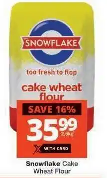 Checkers SNOWFLAKE CAKE WHEAT FLOUR offer