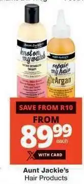 Checkers Aunt Jackie's Hair Products offer