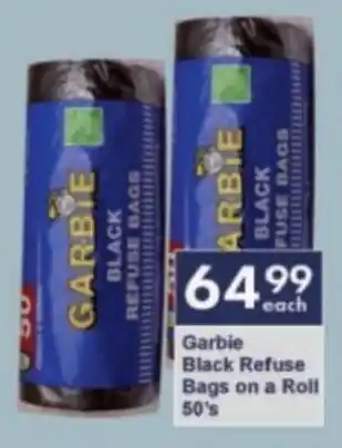 President Hyper Garbie Black Refuse Bags on a Roll offer