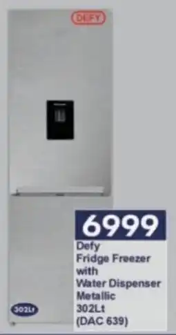President Hyper Defy Fridge Freezer with Water Dispenser Metallic offer