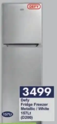 President Hyper Defy Fridge Freezer Metallic/ White offer