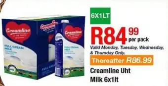 Take 'n Pay Creamline Uht Milk offer