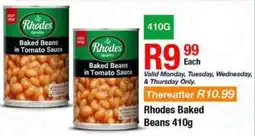 Take 'n Pay Rhodes Baked Beans offer