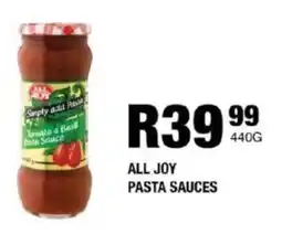 Take 'n Pay All joy pasta sauces offer