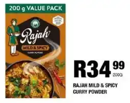 Take 'n Pay Rajah mild & spicy curry powder offer