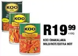 Take 'n Pay Koo chakalaka mild/ hot/ extra hot offer