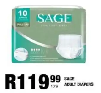 Take 'n Pay Sage adult diapers offer