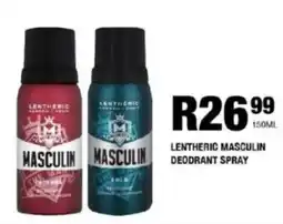 Take 'n Pay Lentheric masculin deodrant spray offer