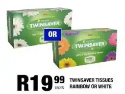 Take 'n Pay Twinsaver tissues rainbow or white offer