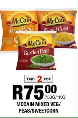 Take 'n Pay Mccain mixed veg/ peas/ sweetcorn offer