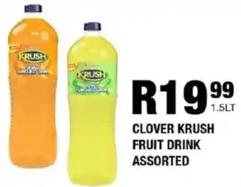 Take 'n Pay Clover krush fruit drink assorted offer
