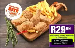 Take 'n Pay Hot Chicken Wings + Chips offer
