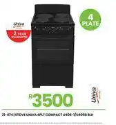 Fair Price Univa 4 PLT Blk Compact Stove U405-1/U405B 21-474 offer
