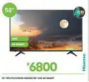 Fair Price Hisense 58 UHD 4K Smart Television 23-759 offer