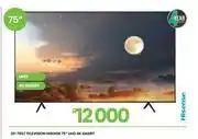 Fair Price Hisense 75 UHD 4K Smart Television 23-760 offer