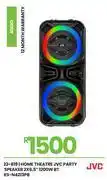 Fair Price JVC 2x6.5 1200W BT Home Theatre Party Speaker XS-N4213PB 23-819 offer