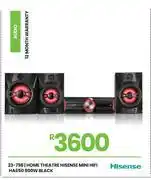 Fair Price Hisense 800W Black Home Theatre Mini HiFi HA650 23-798 offer