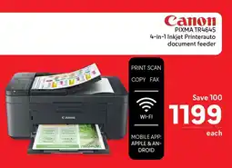 Makro Canon PIXMA TR4645 4-in-1 Inkjet Printerauto document feeder offer
