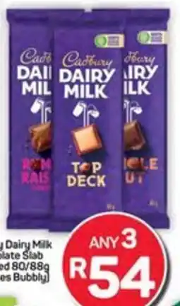 Pick n Pay Hypermarket Cadbury Dairy Milk Chocolate Slab Assorted offer