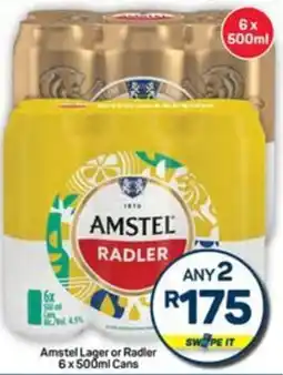 Pick n Pay Hypermarket Amstel Lager or Radler Cans offer