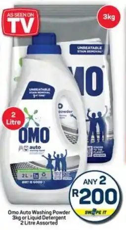 Pick n Pay Hypermarket Omo Auto Washing Powder or Liquid Detergent Assorted offer