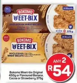 Pick n Pay Hypermarket Bokomo Weet-bix Original or Flavoured Banana, Cocoa or Strawberry offer
