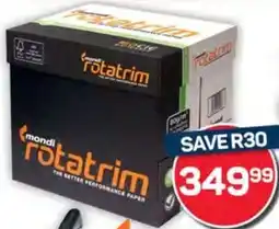 Pick n Pay Hypermarket Mondi Rotatrim A4 White Multi-Purpose Photocopy Paper Box offer