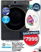 Pick n Pay Hypermarket Buy Midea Heat Pump Tumble Dryer and Get Ultra Efficient Automatic Washing Liquid Free offer