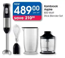 Clicks Kambrook Aspire Stick Blender Set offer