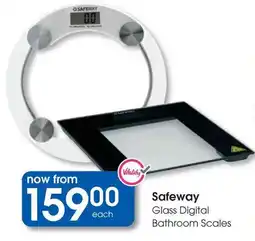 Clicks Safeway Glass Digital Bathroom Scales offer