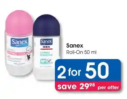 Clicks Sanex Roll-On offer