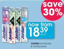 Clicks Jordan Toothpaste & Toothbrushes offer