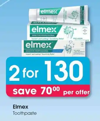 Clicks Elmex Toothpaste offer