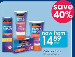 Clicks Cuticura Facial Skincare Products offer