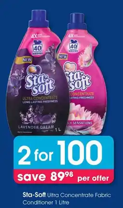 Clicks Sta-Soft Ultra Concentrate Fabric Conditioner offer