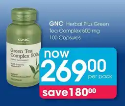 Clicks GNC Herbal Plus Green Tea Complex offer