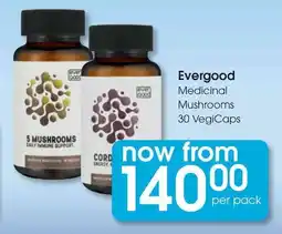 Clicks Evergood Medicinal Mushrooms offer