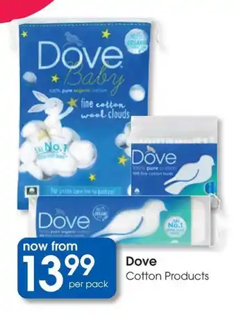 Clicks Dove Cotton Products offer